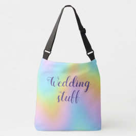 Prachtvolle Pastel Rainbow "Wedding Stuff" Tragetaschen Mit Langen Trägern