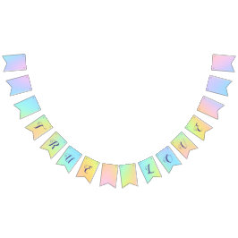 Prachtvolle Pastel Rainbow Wedding "True Love" Wimpelkette