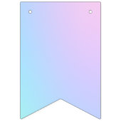 Prachtvolle Pastel Rainbow Wedding "True Love" Wimpelkette (Erste Fahne)