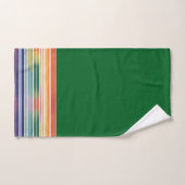 Prachtvolle Regenbogenstreifen Badhandtuch Set (Handtuch)
