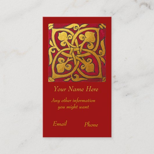 Prachtvolle Visitenkarte (Vorderseite)