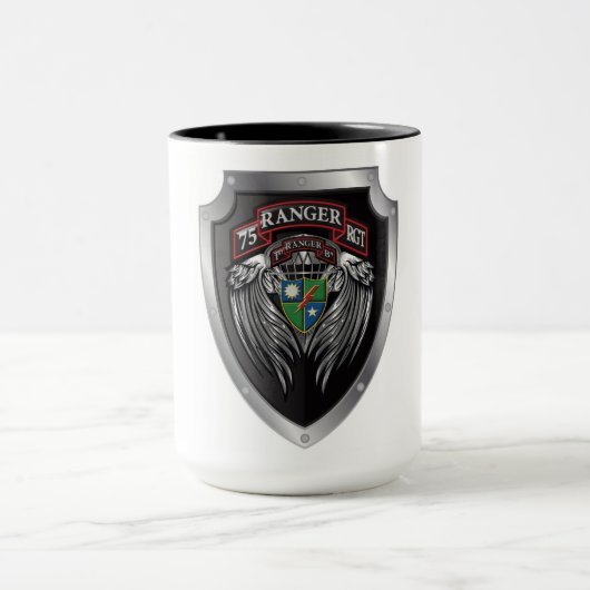 Prachtvoller 1. Bat 75. Ranger Regimental Scroll Tasse (Zentrum)