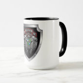 Prachtvoller 3. Bat 75. Ranger Regimental Scroll Tasse (VorderseiteRechts)