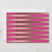 Prachtvoller 70. BRUNCH BUBBLY Cocktail PINK GOLD Einladung (Rückseite)