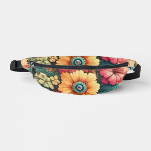 Prachtvoller Blumenstrauß Bauchtasche