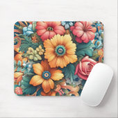 Prachtvoller Blumenstrauß Mousepad (Mit Mouse)