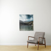 Prachtvoller Krn-See mit Berg Krn, Slowenien Wandteppich (Beispiel)