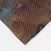 Prachtvoller Pfau II Fleecedecke (Ecke)