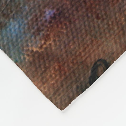 Prachtvoller Pfau II Fleecedecke (Ecke)