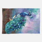 Prachtvoller Pfau II Geschirrtuch (Horizontal)