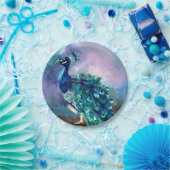 Prachtvoller Pfau II Pappteller (Party)