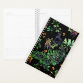 Prachtvoller Pfau und Vintage-Blumenmuster Planer (Anzeige)