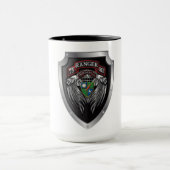 Prachtvoller STB Bat 75. Ranger Regimental Scroll Tasse (Zentrum)