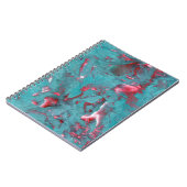 Prachtvoller, wirbeliger Marmor Notizblock (Linke Seite)