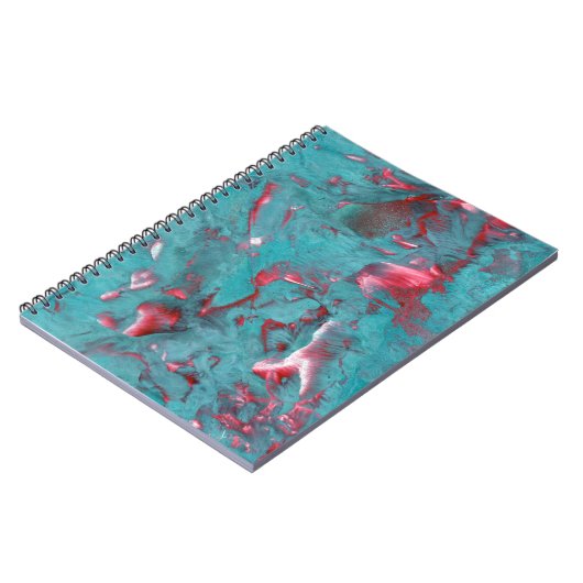 Prachtvoller, wirbeliger Marmor Notizblock (Linke Seite)