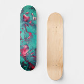Prachtvoller, wirbeliger Marmor Skateboard (Vorderseite)