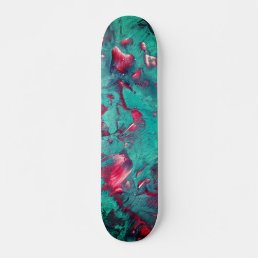 Prachtvoller, wirbeliger Marmor Skateboard (Vorne)