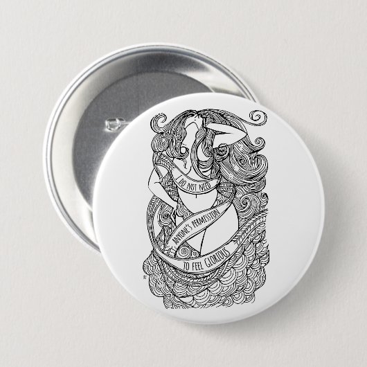 Prachtvolles Button (Vorne & Hinten)