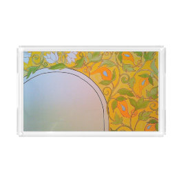 Prachtvolles Morgen-Serviertablett Acryl Tablett