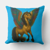 Prachtvolles Pferd mit spektakulären Flügeln Kissen (Vorderseite)