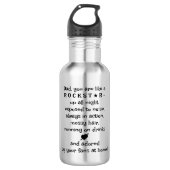 Practical Gift For Rockstar Dad, Custom 18oz Edelstahlflasche (Vorderseite)