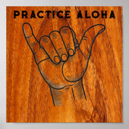 Practice aloha poster