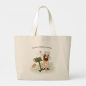 "Practice Maintains Perfect" Beethoven Conductor Jumbo Stoffbeutel (Rückseite)