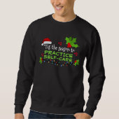 PRACTICE SELBSTVERSORGUNG Weihnachts-Sweatshirt Sweatshirt (Vorderseite)