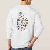 PracticeLove Abstraktes T-Shirt von David Flynn (Rückseite)
