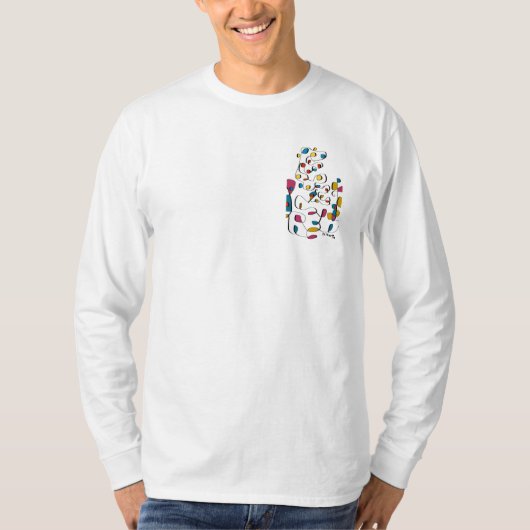 PracticeLove Abstraktes T-Shirt von David Flynn (Vorderseite)