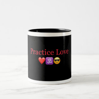PracticeLove Coffee Tasse entworfen von David Flyn