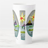 PracticeLove Latte Tasse Design von David Flynn (Vorderseite)
