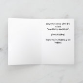 Practicing Medicine Get Well Card SA-1 Karte (Innenseite)