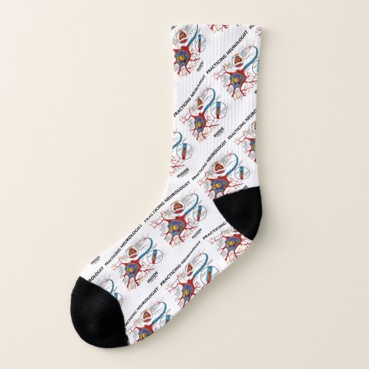 Practicing Neurologist Inside Neuron Synapse Socken (Links - Außen)