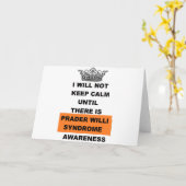 Prader Willi Awareness Karte (Gelbe Blume)