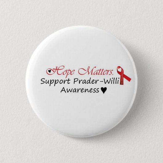 Prader-Willi Bewusstsein Button (Vorderseite)