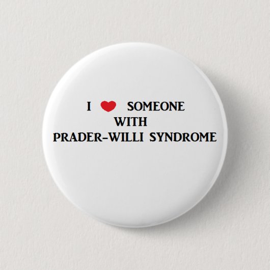 Prader-Willi Syndrom Button (Vorderseite)