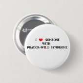 Prader-Willi Syndrom Button (Vorne & Hinten)