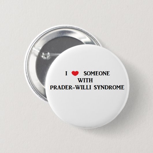 Prader-Willi Syndrom Button (Vorne & Hinten)