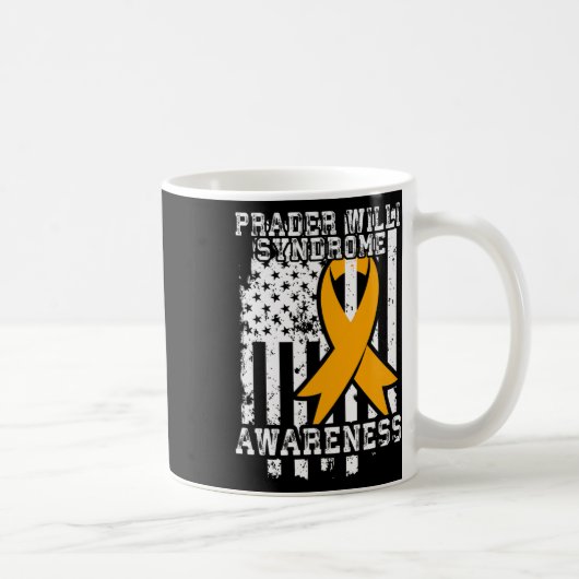 Prader Willi Syndrome Awareness - American Flag Kaffeetasse (Rechts)