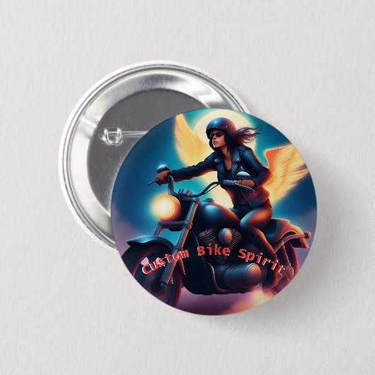 Prädge Motarmogramm Custom Bike, einmalig Button (Vorne & Hinten)