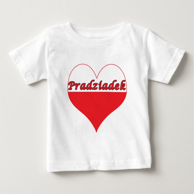 Pradziadek Polnisches Herz Baby T-shirt (Vorderseite)