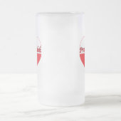 Pradziadek Polnisches Herz Mattglas Bierglas (Mittel)