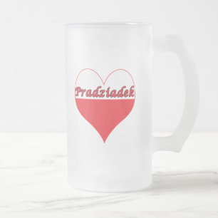 Pradziadek Polnisches Herz Mattglas Bierglas