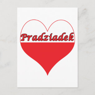 Pradziadek Polnisches Herz Postkarte