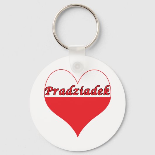 Pradziadek Polnisches Herz Schlüsselanhänger (Vorderseite)