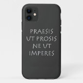 Praesis ut prosis ne ut imperntuis Case-Mate iPhone hülle (Rückseite)