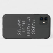 Praesis ut prosis ne ut imperntuis Case-Mate iPhone hülle (Rückseite (Horizontal))