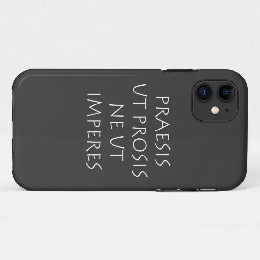 Praesis ut prosis ne ut imperntuis Case-Mate iPhone hülle (Rückseite (Horizontal))