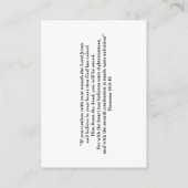 Praetkarte Begleitkarte (Rückseite)